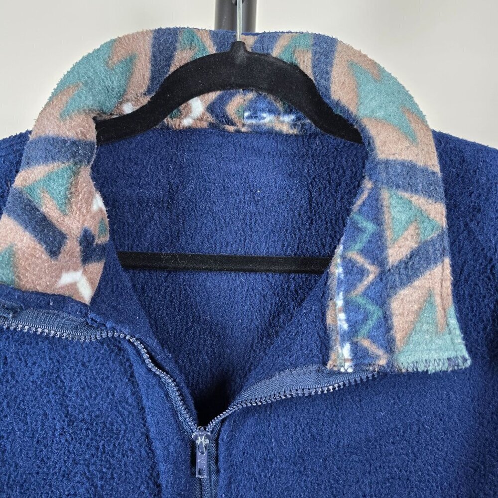 Vintage Fleece Jacket With Tree / Aztec‎ Pattern (GUC) - Picture 5 of 12